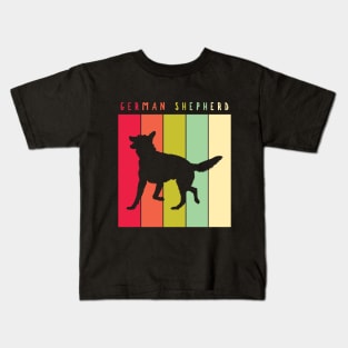 Retro Vintage German Shepherd Kids T-Shirt